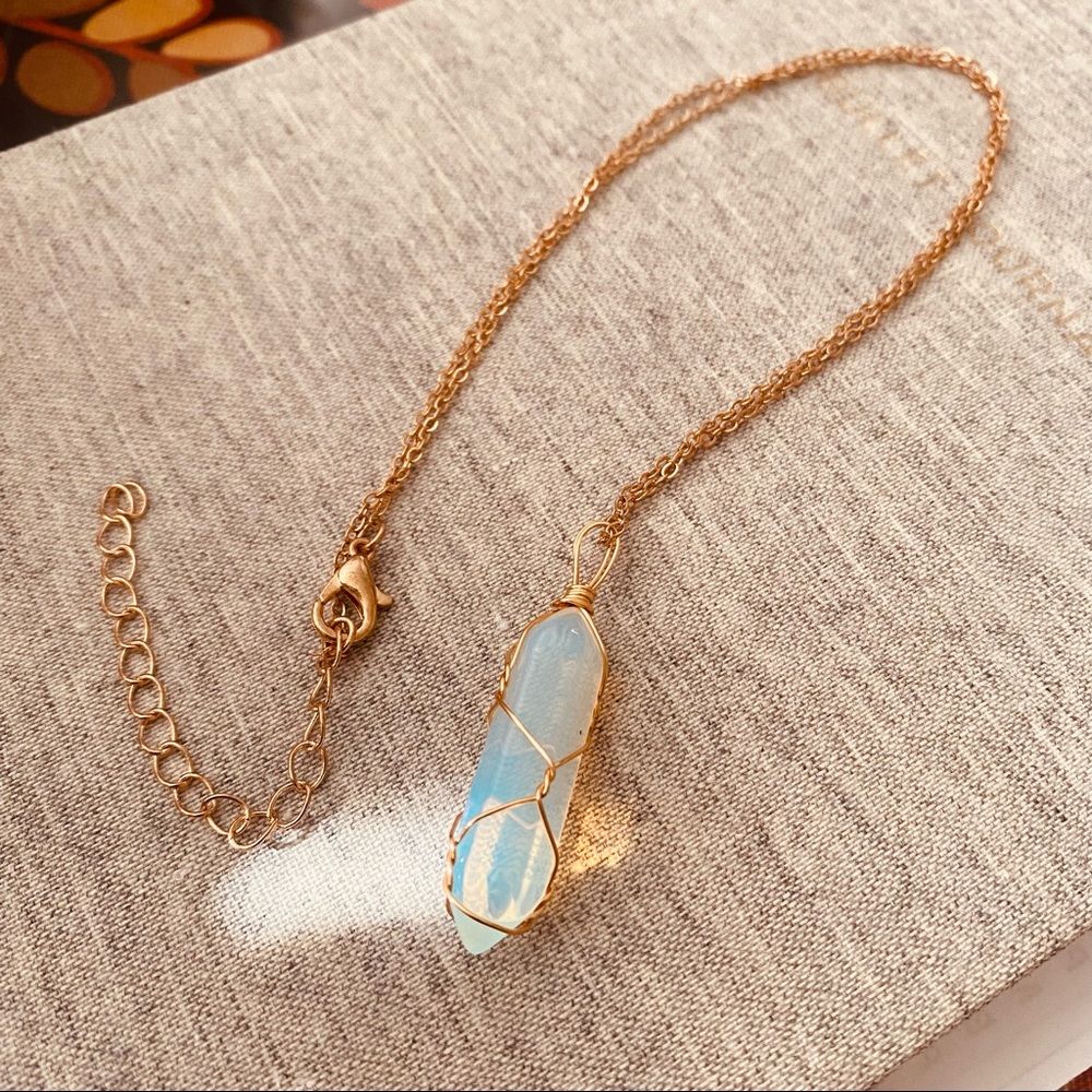 Opalite crystal necklace